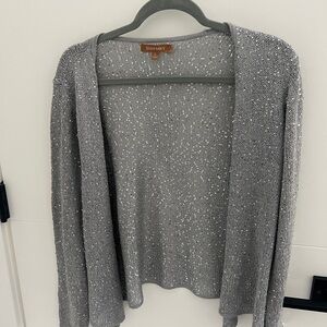 Ellen Tracy Silver Women's Cardigan